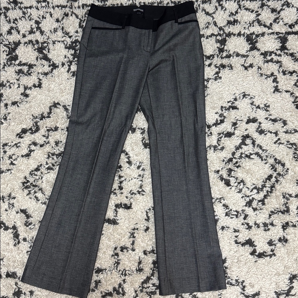 Express Gray and Black Women's Pants
